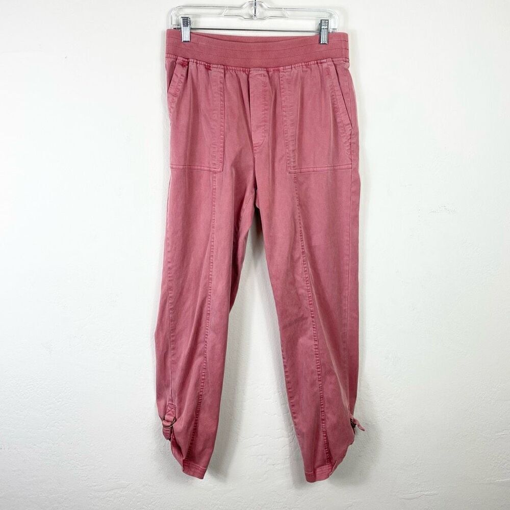 Soft Surroundings Dusty Pink Lyocell Buckle Ankle Pull On Pants Size S